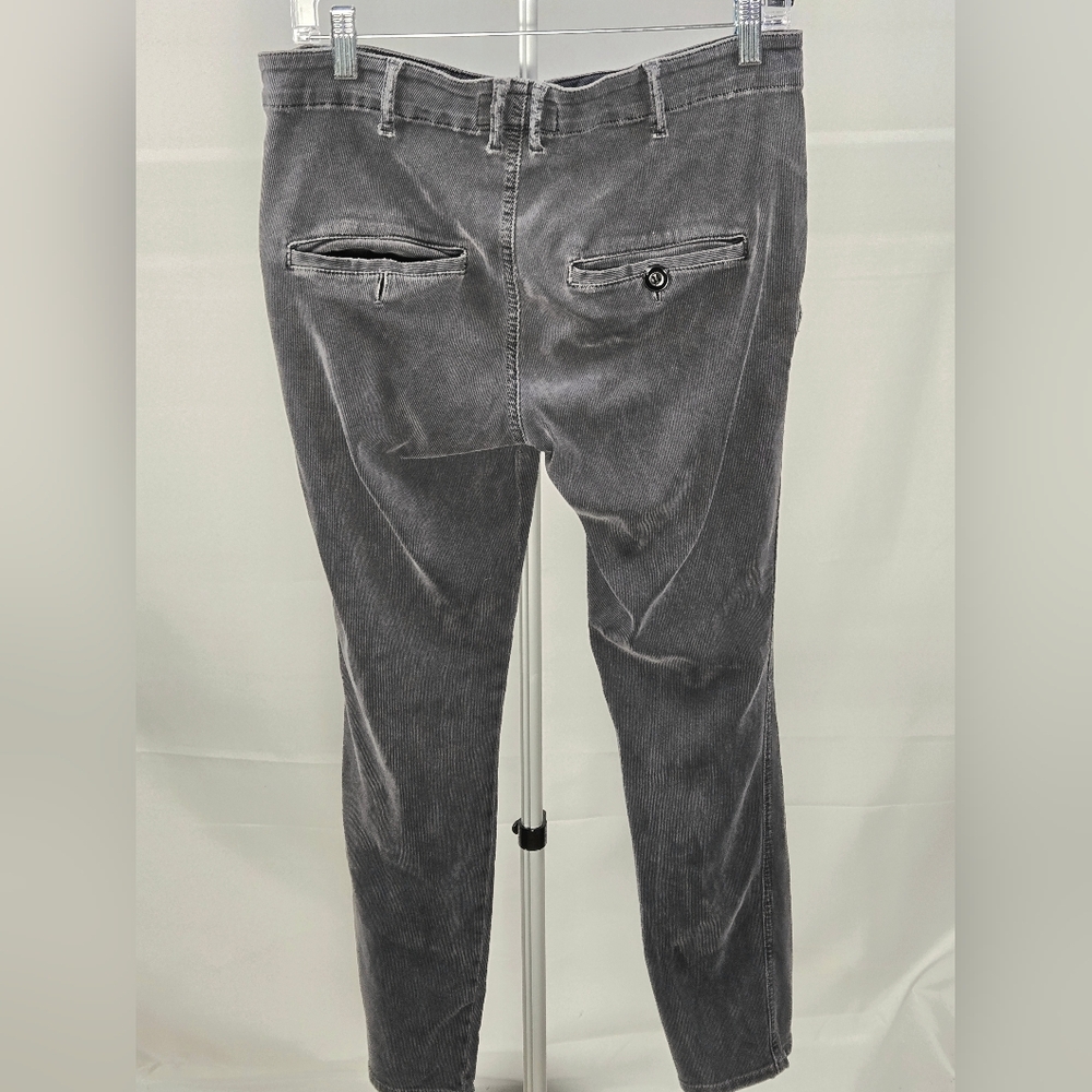 The Great. Gray Corduroy Elevated Basic Pants, Si… - image 3